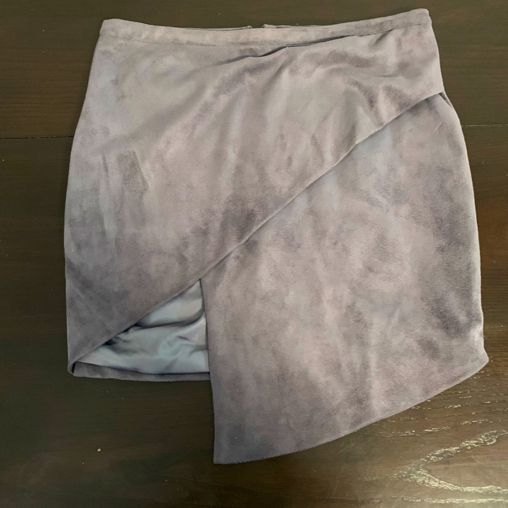 Fabrik Grey Suede Skirt